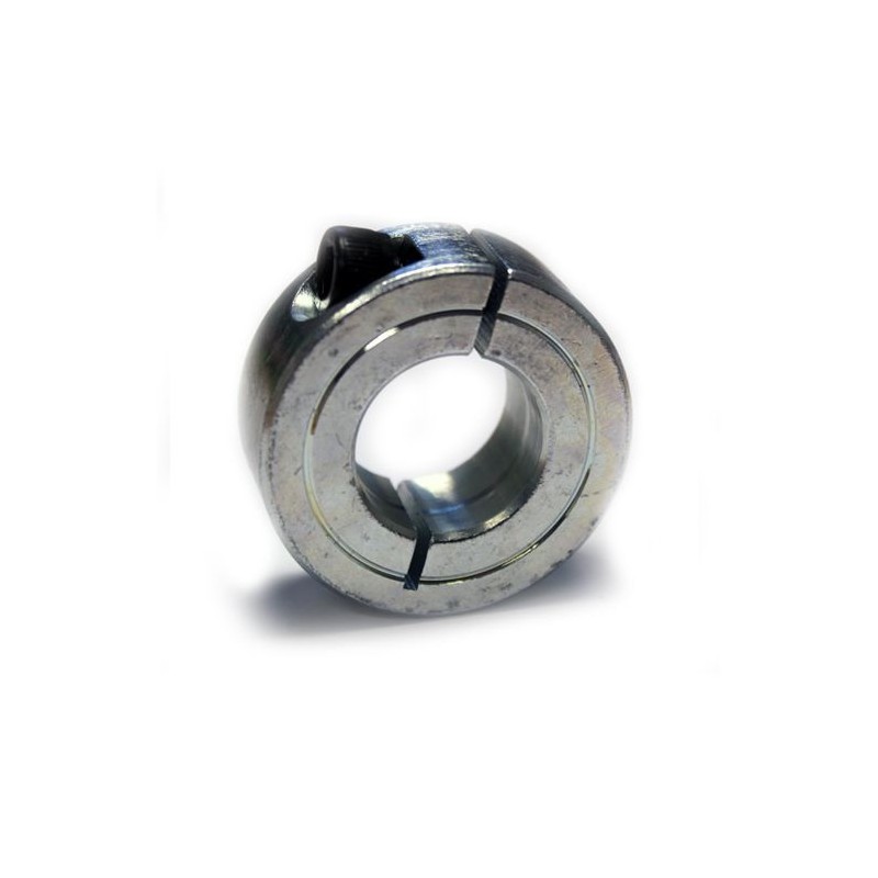 1 pcs - RS PRO Shaft Collar One Piece Set Screw, Bore 10mm, OD 24mm, W 9mm, Zinc Plated Steel