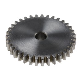1 pcs - RS PRO Steel 35 Teeth Spur Gear, 1 Module, 6mm Bore Diam, 35mm Pitch Diam, 14mm Hub Diam