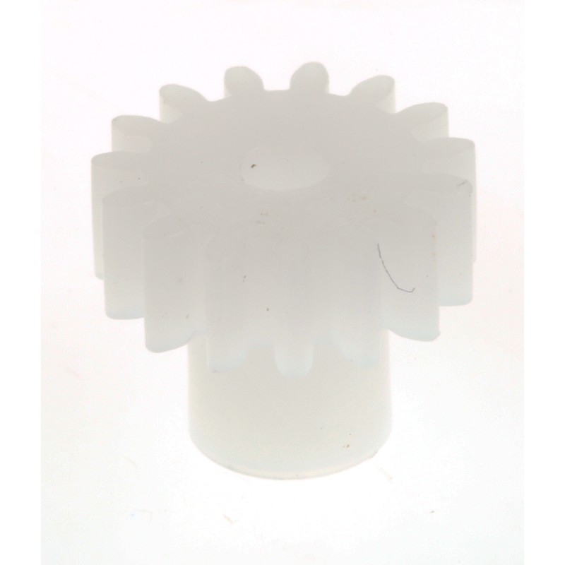 1 pcs - RS PRO POM 15 Teeth Spur Gear, 0.5 Module, 2mm Bore Diam, 7.5mm Pitch Diam, 4.5mm Hub Diam