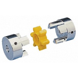 1 pcs - Ruland Jaw Coupling, 25mm Outside Diameter, 6mm Bore, 35.3mm Length Coupler
