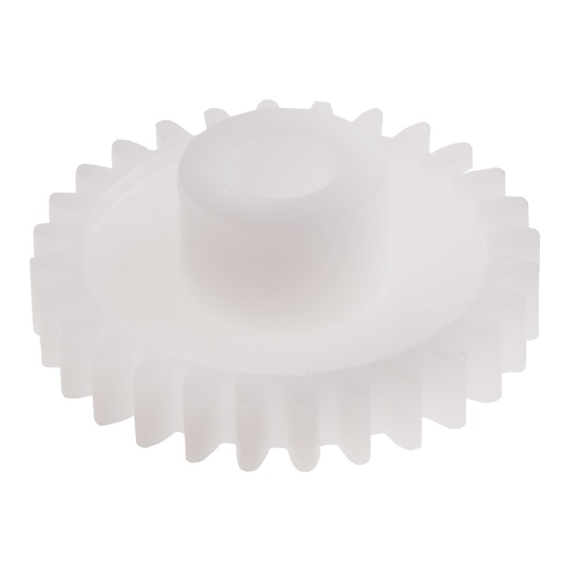 1 pcs - RS PRO POM 25 Teeth Spur Gear, 0.8 Module, 5mm Bore Diam, 20mm Pitch Diam, 10mm Hub Diam