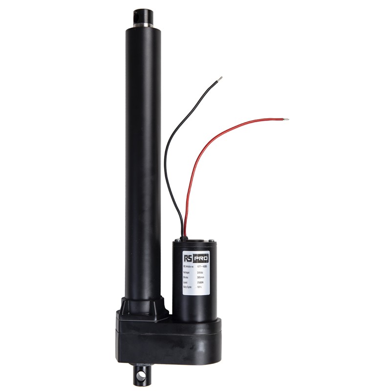 1 pcs - RS PRO Micro Linear Actuator, 305mm, 24V dc, 2500N, 67.1mm/s