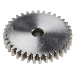 1 pcs - RS PRO Steel 30 Teeth Spur Gear, 1 Module, 6mm Bore Diam, 30mm Pitch Diam, 14mm Hub Diam