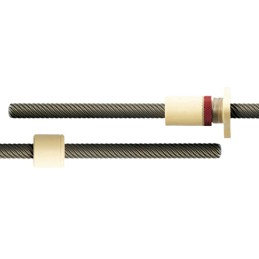 1 pcs - Igus Lead Screw, 6.35mm Shaft Diam. , 300mm Shaft Length
