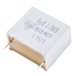 1 pcs - Vishay MKP1848 DC-Link Polypropylene Film Capacitor, 700V dc, ±5%, 8μF, Through Hole