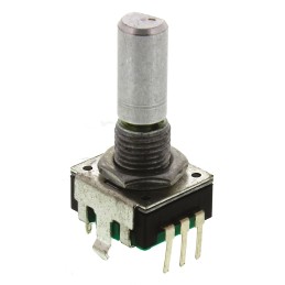 1 pcs - Bourns 18 Pulse Incremental Mechanical Rotary Encoder with a 6 mm Flat Shaft, Through Hole