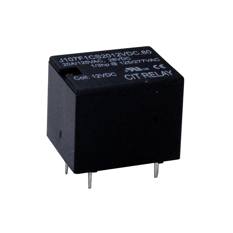 10 pcs : J107F1CS2012VDC.80 - RELAY GEN PURPOSE SPDT 20A 12V