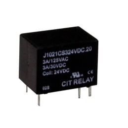 10 pcs : J1021CS324VDC.20 - RELAY GEN PURPOSE SPDT 3A 24V