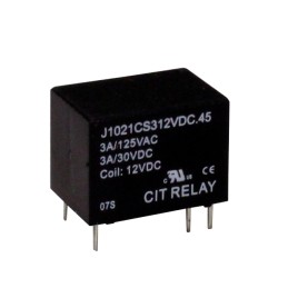10 pcs : J1021CS312VDC.45 - RELAY GEN PURPOSE SPDT 3A 12V