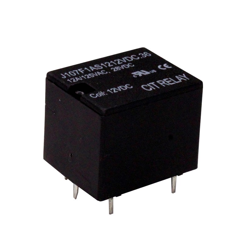 10 pcs : J107F1AS1212VDC.36 - RELAY GEN PURPOSE SPST 12A 12V