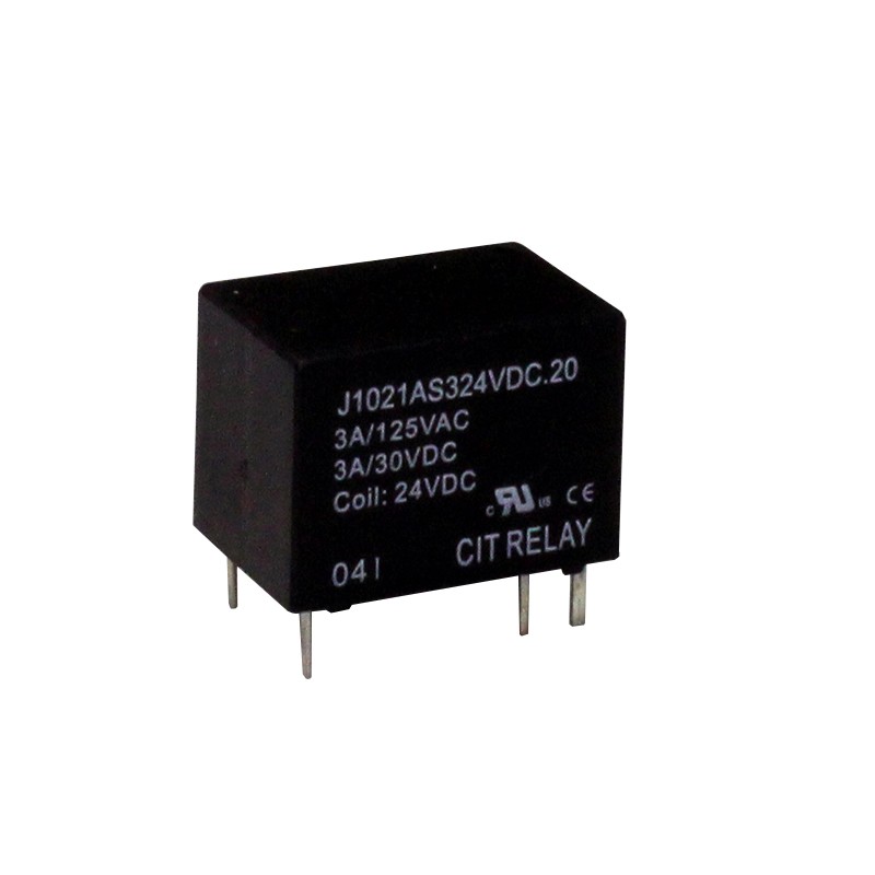 10 pcs : J1021AS324VDC.20 - RELAY GEN PURPOSE SPST 3A 24V