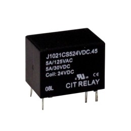 10 pcs : J1021CS524VDC.45 - RELAY GEN PURPOSE SPDT 5A 24V