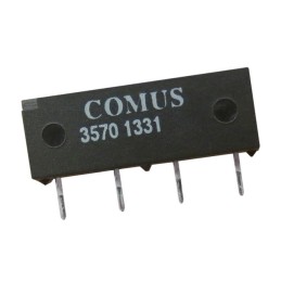 10 pcs : 3570-1331-123 - RELAY REED SIP SPST .5A 12V W/DI