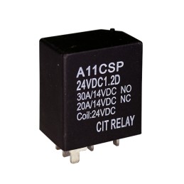 10 pcs : A11CSP24VDC1.2D - RELAY AUTOMOTIVE SPDT 30A 24V