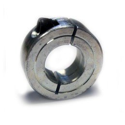 1 pcs - RS PRO Shaft Collar One Piece Set Screw, Bore 12mm, OD 28mm, W 11mm, Zinc Plated Steel