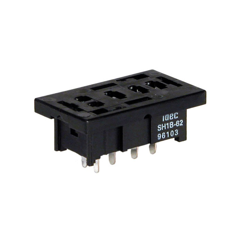 10 pcs : SH1B-62 - RELAY SOCKET 5 POS THROUGH HOLE