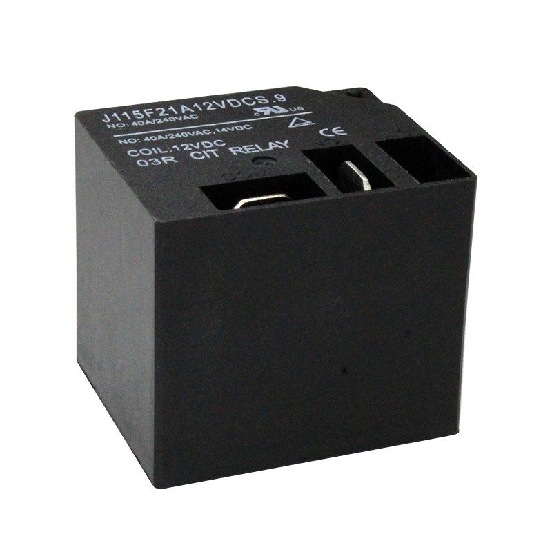 10 pcs : J115F21A12VDCS.9 - RELAY GEN PURPOSE SPST 40A 12V