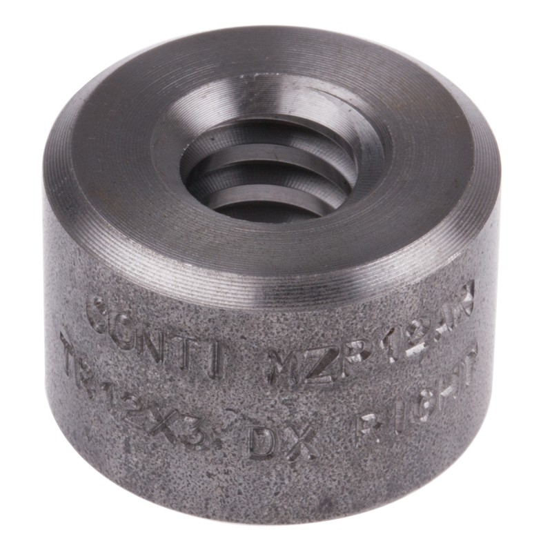 1 pcs - RS PRO Cylindrical Nut For Lead Screw, For Shaft Dia. 12mm