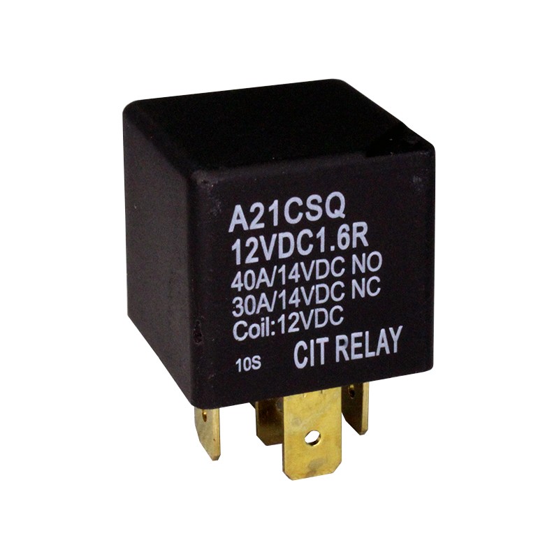 10 pcs : A21CSQ12VDC1.6R - RELAY AUTOMOTIVE SPDT 40A 12V