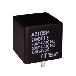 10 pcs : A21CSP24VDC1.6R - RELAY AUTOMOTIVE SPDT 40A 24V