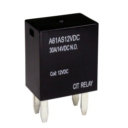 10 pcs : A61AS12VDC.9D - RELAY AUTOMOTIVE SPST 30A 12V