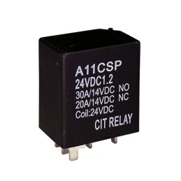 10 pcs : A11CSP24VDC1.2R - RELAY AUTOMOTIVE SPDT 30A 24V