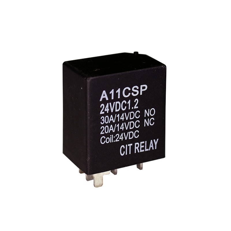 10 pcs : A11CSP24VDC1.2R - RELAY AUTOMOTIVE SPDT 30A 24V