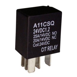 10 pcs : A11CSQ24VDC1.2R - RELAY AUTOMOTIVE SPDT 30A 24V