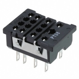 10 pcs : PY08 - RELAY SOCKET 8 POS PANEL MOUNT