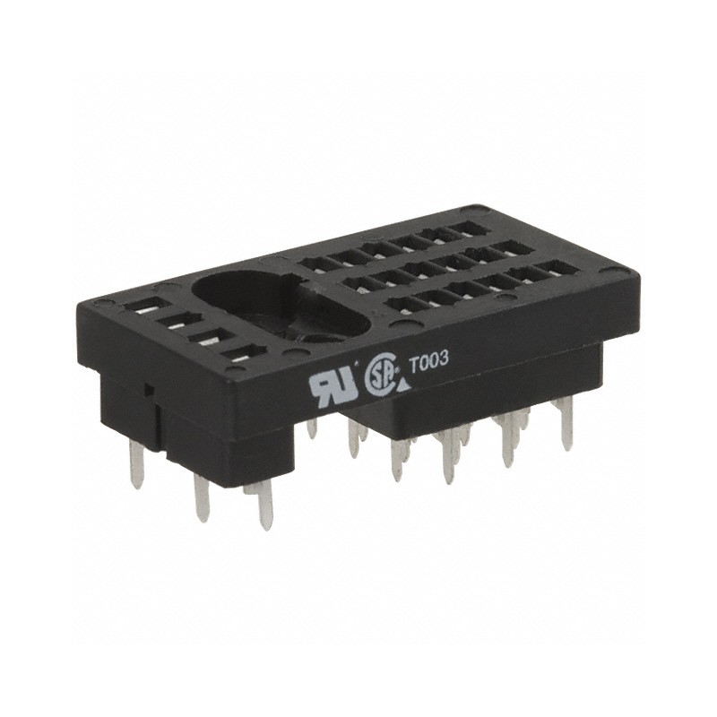 10 pcs : 27E130 - RELAY SOCKET 22 POS THROUGH HOLE