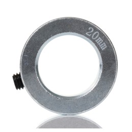 1 pcs - RS PRO Shaft Collar One Piece Set Screw, Bore 20mm, OD 32mm, W 14mm, Steel