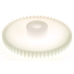 1 pcs - RS PRO POM 56 Teeth Spur Gear, 0.8 Module, 6mm Bore Diam, 44.8mm Pitch Diam, 14.5mm Hub Diam