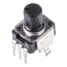 1 pcs - Alps Alpine 10kΩ Rotary Potentiometer 1-Gang Through Hole, RK09K1130A8G