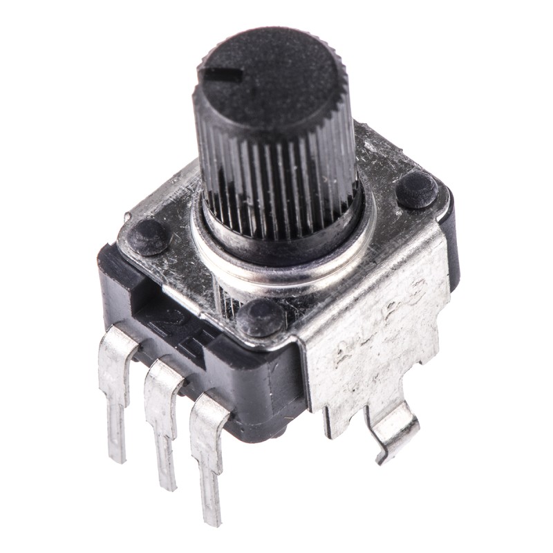1 pcs - Alps Alpine 10kΩ Rotary Potentiometer 1-Gang Through Hole, RK09K1130A8G