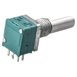 1 pcs - Alps Alpine 10kΩ Rotary Potentiometer 2-Gang Through Hole, RK09712200HA