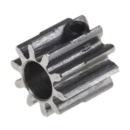 1 pcs - RS PRO Steel 10 Teeth Spur Gear, 1 Module, 6mm Bore Diam, 10mm Pitch Diam, 12.5mm Hub Diam