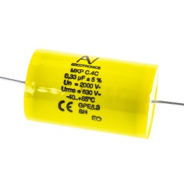 1 pcs - KEMET C4C Metallised Polypropylene Film Capacitor, 2kV dc, ±5%, 330nF, Through Hole