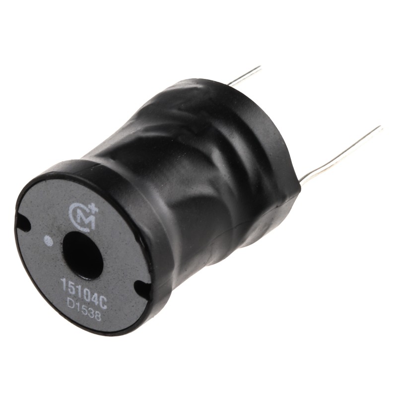 1 pcs - Murata 100 μH ±10% Leaded Inductor, Max SRF:3MHz, Q:89, 2.62A Idc, 110mΩ Rdc, 1500