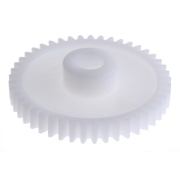 1 pcs - RS PRO POM 45 Teeth Spur Gear, 1 Module, 8mm Bore Diam, 45mm Pitch Diam, 16mm Hub Diam