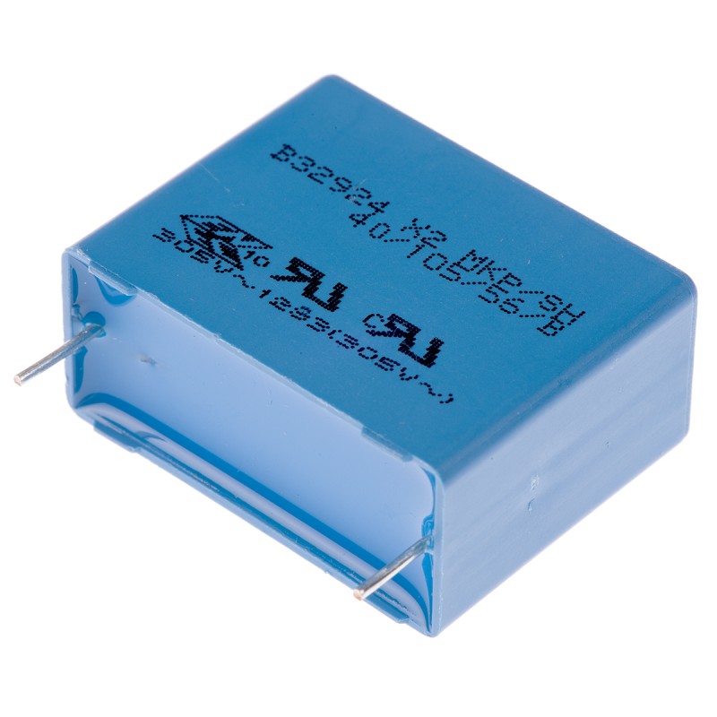 1 pcs - EPCOS B32924C Polypropylene Film Capacitor, 305V ac, ±20%, 2.2μF, Through Hole