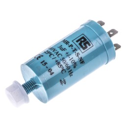 1 pcs - RS PRO Polypropylene Film Capacitor, 440V ac, ±10%, 3μF, Screw Mount