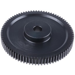 1 pcs - RS PRO Steel 80 Teeth Spur Gear, 2 Module, 20mm Bore Diam, 160mm Pitch Diam, 60mm Hub Diam