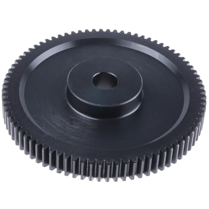 1 pcs - RS PRO Steel 80 Teeth Spur Gear, 2 Module, 20mm Bore Diam, 160mm Pitch Diam, 60mm Hub Diam