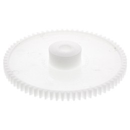 1 pcs - RS PRO POM 70 Teeth Spur Gear, 0.8 Module, 6mm Bore Diam, 56mm Pitch Diam, 15.5mm Hub Diam