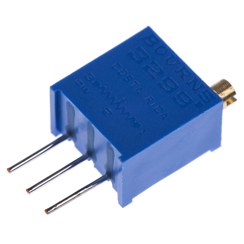 1 pcs - 50kΩ, Through Hole Trimmer Potentiometer 0.5W Top Adjust Bourns, 3299