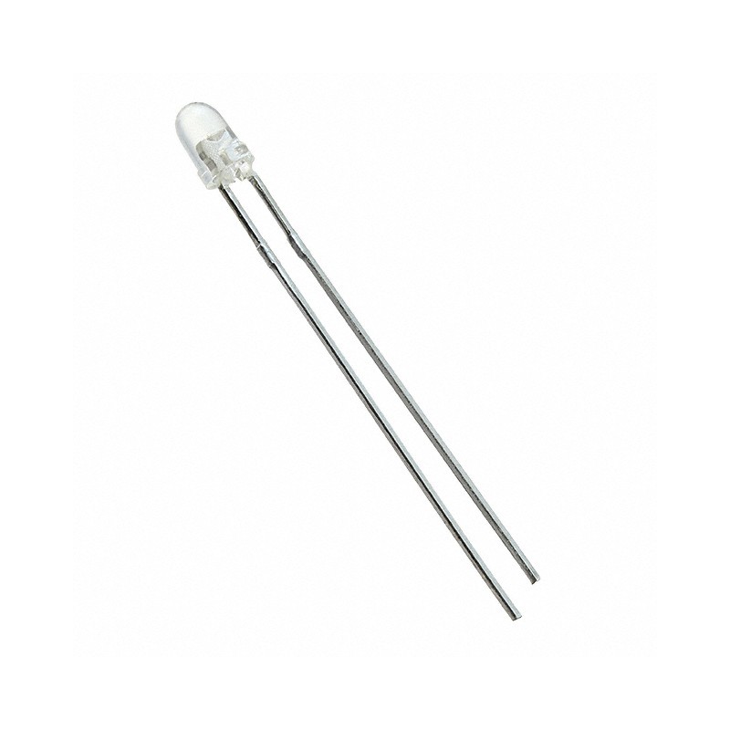 10 pcs : WP710A10EC - LED RED CLEAR T-1 T/H