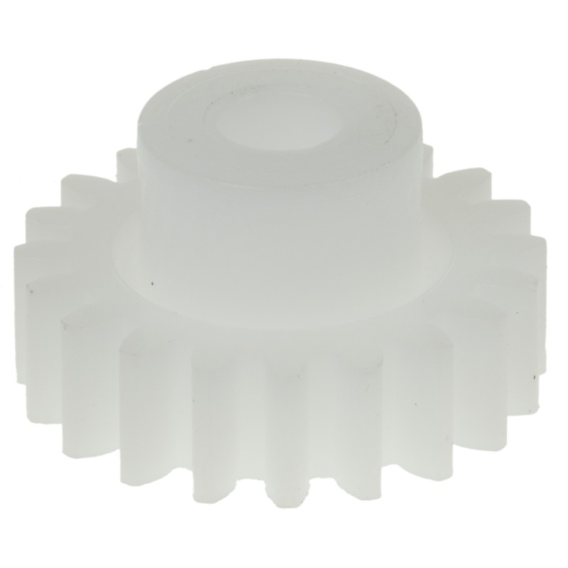 1 pcs - RS PRO POM 20 Teeth Spur Gear, 1 Module, 5mm Bore Diam, 20mm Pitch Diam, 11.7mm Hub Diam