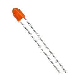 10 pcs : WP908A8ND - LED ORANGE DIFFUSED T-1 T/H