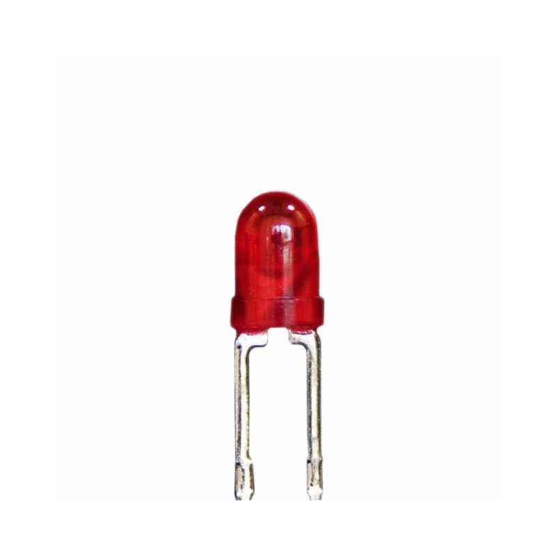 10 pcs : XLUR11D - LED RED DIFFUSED T-1 T/H