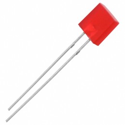 10 pcs : EALP03RRARA0 - LED RED DIFFUSED T/H